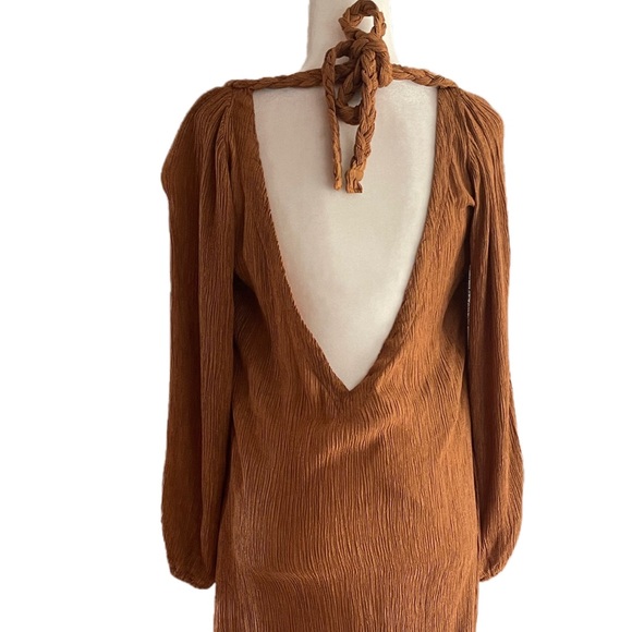 NWT Savannah Morrow Zuni dress in Caramel size S - Picture 5 of 13